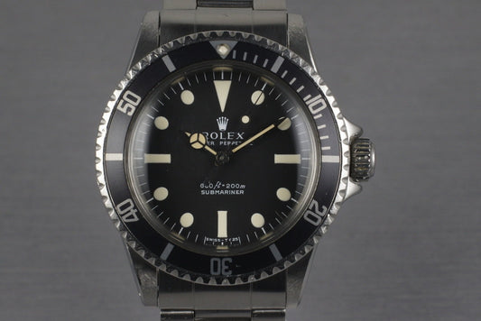 1970 Rolex Submariner 5513 Serif Dial