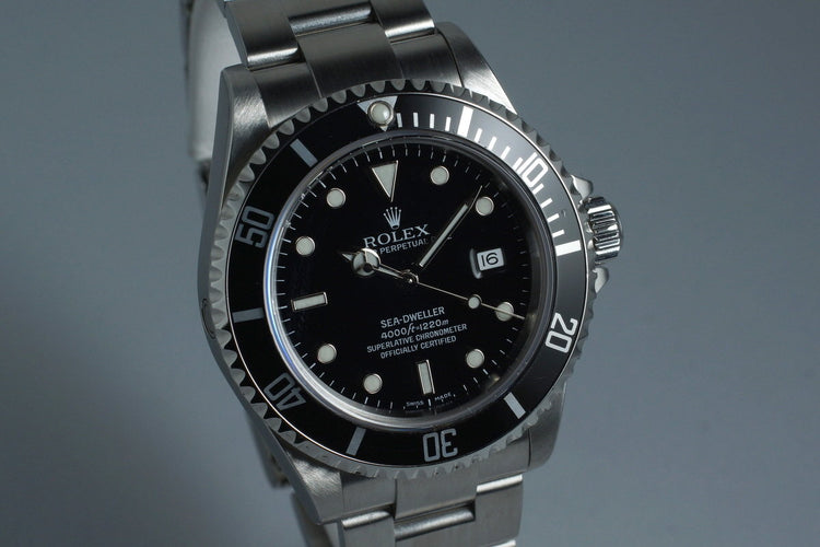 2005 Rolex Sea Dweller 16600T with Box and Papers