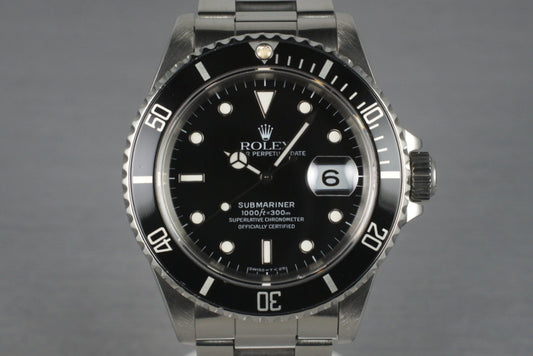 1989 Rolex Submariner 16610