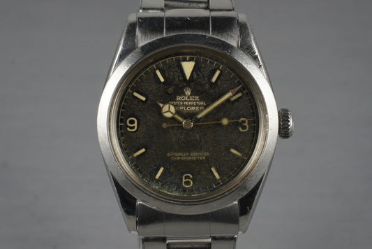 1960 Rolex Explorer 1 1016 Tropical Gilt Dial with Box and Papers