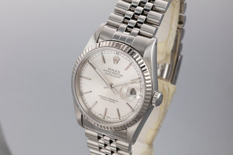 1987 Rolex DateJust 16234 Silver Dial with Box