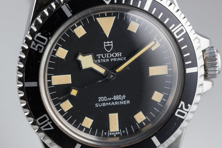 1984 Tudor Submariner 94010 Black Snowflake Dial