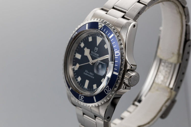 1968 Tudor Snowflake Submariner 7021/0 Blue Confetti Dial with Roulette Date Wheel.
