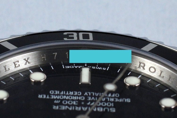 2012 Rolex Submariner 14060M 4 Line Dial