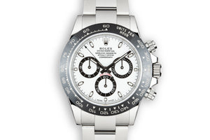 2018 Rolex Daytona 116500LN White Dial with Box and Papers