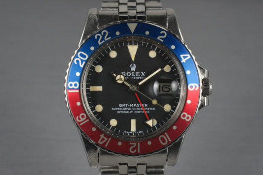1970 Rolex GMT 1675 with Box and Papers
