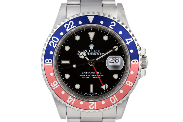 1999 Rolex GMT II 16710 with Service Papers