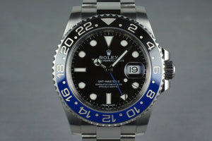 2013 Rolex GMT II 116710BLNR with Box and Papers