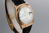 2003 Rolex 18K Gold DateJust 116138 with Mother of Pearl Diamond Dial