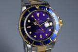 1991 Rolex Two Tone Blue Submariner 16613