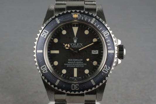 1984 Rolex Sea Dweller 16660 with Service Papers