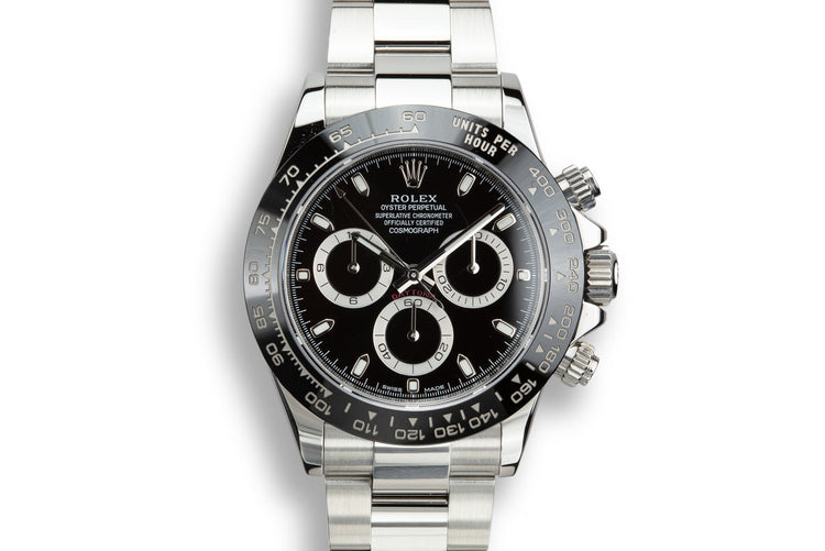 2017 Rolex Daytona 116500LN Black Dial with box and papers