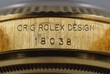1982 Rolex YG Day Date 18038 Brown Albino Dial