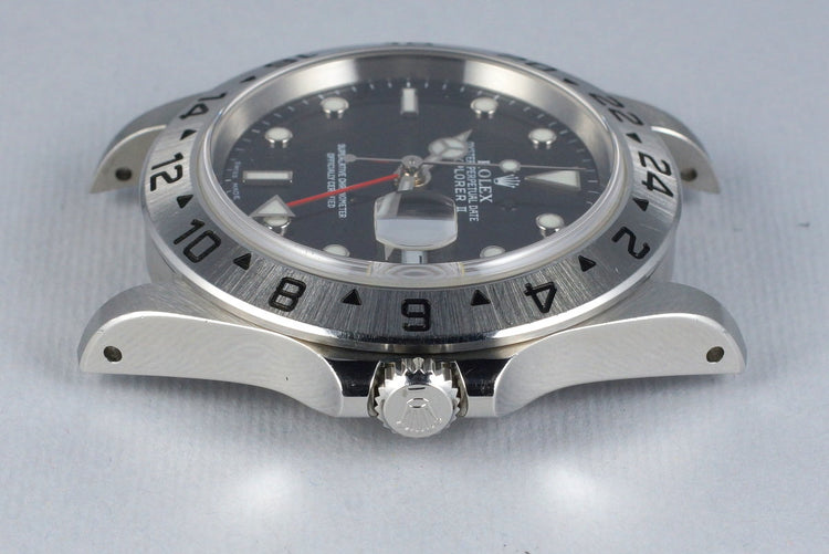 2000 Rolex Explorer II 16570 Black Dial UNPOLISHED