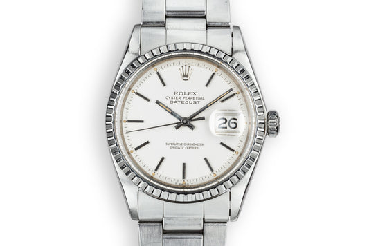 1970 Rolex DateJust 1603 with Matte Silver Dial