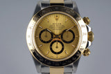 1997 Rolex Two Tone Zenith Daytona 16523 with Box and Papers
