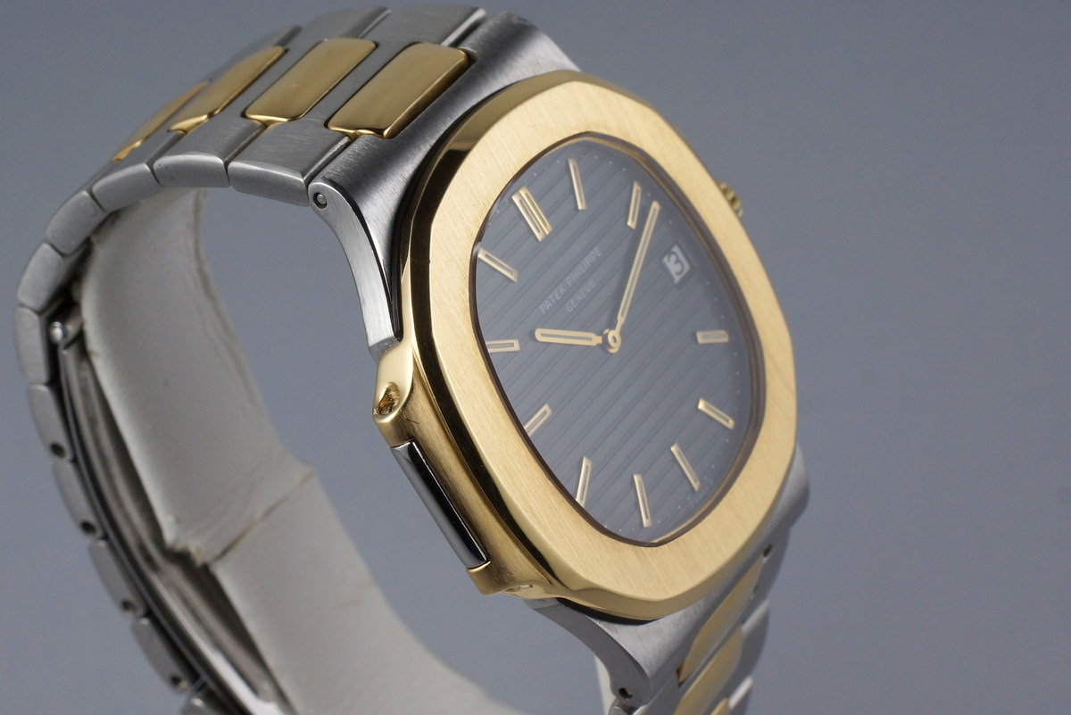 HQ Milton Vintage Patek Philippe Two Tone Nautilus 3700J Inventory 7046 For Sale