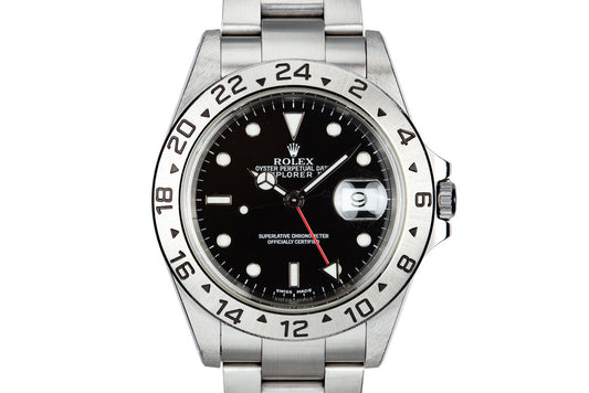 2000 Rolex Explorer II 16570 Black Dial