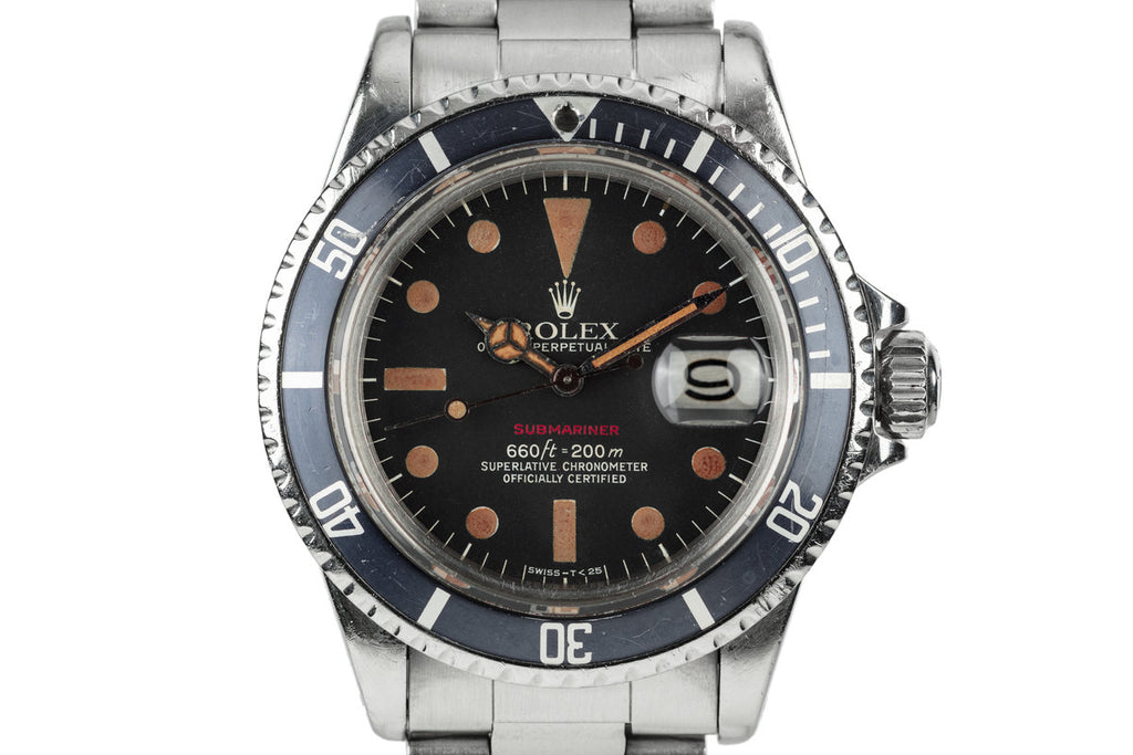 1973 Rolex Red Submariner 1680 MK VI Dial