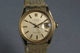 1965 Rolex 18K  Date 1509 with Rare Rolex Band