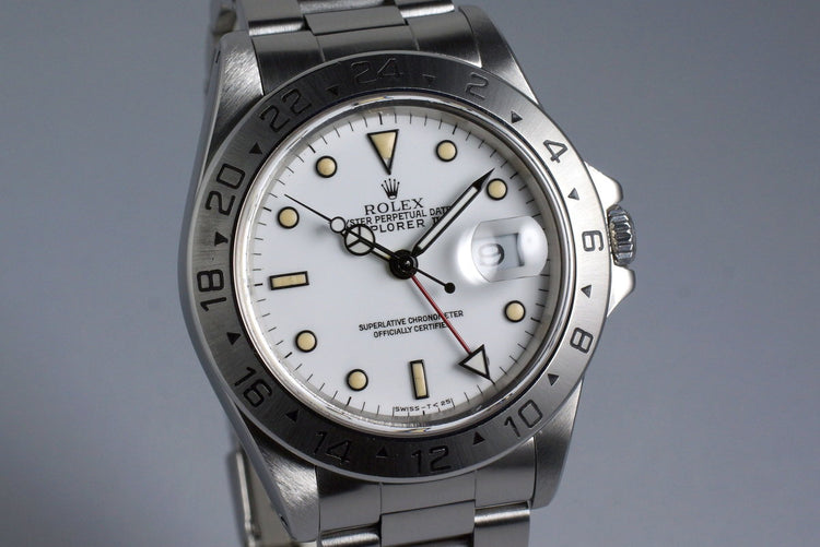 1991 Rolex Explorer II 16570 White Dial