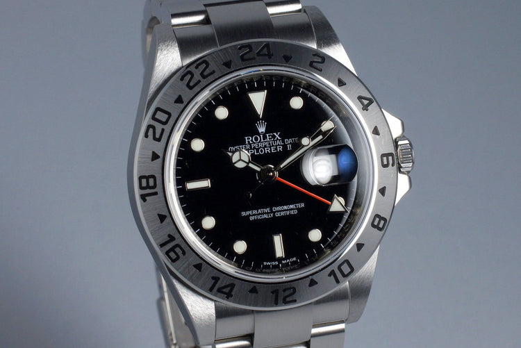2011 Rolex Explorer II 16570 Box and Papers with 3186 Movement