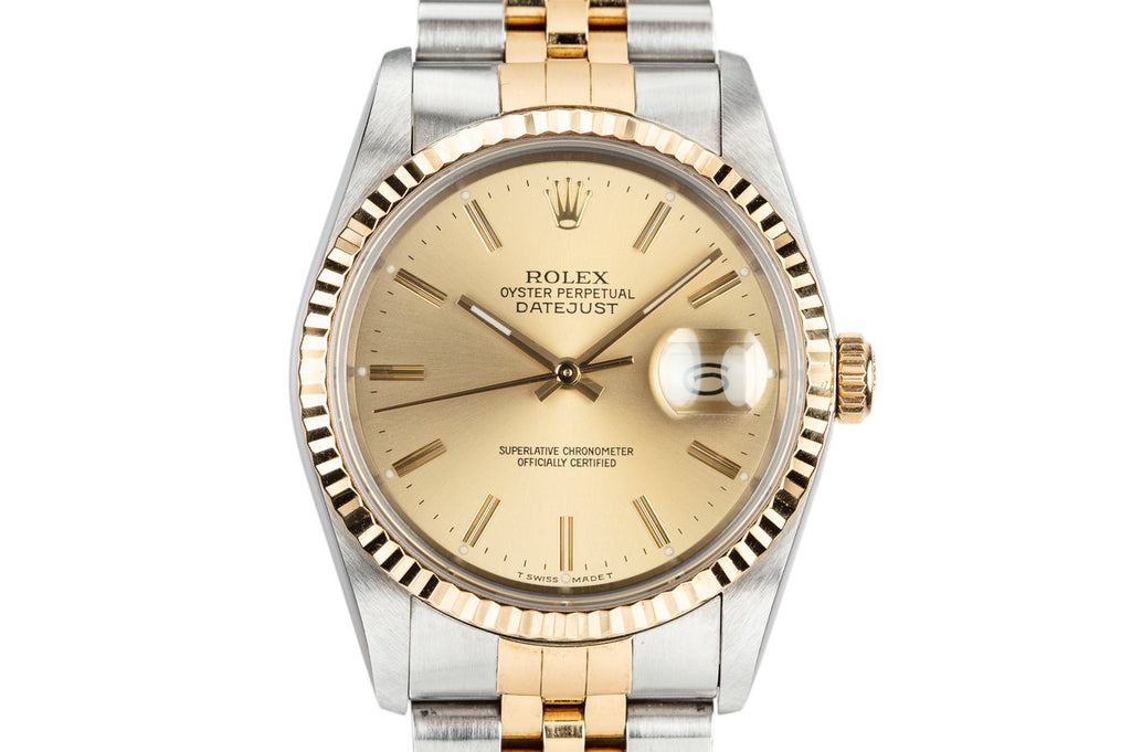 1988 Rolex Two-Tone DateJust 16233 with Box and Papers