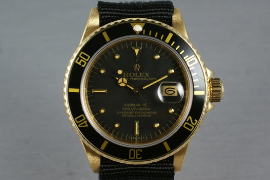 1984 Submariner 18K 16808 with Black Nipple Dial