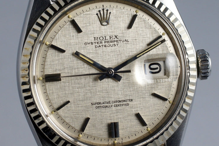 1970 Rolex DateJust 1601 Silver Linen Dial