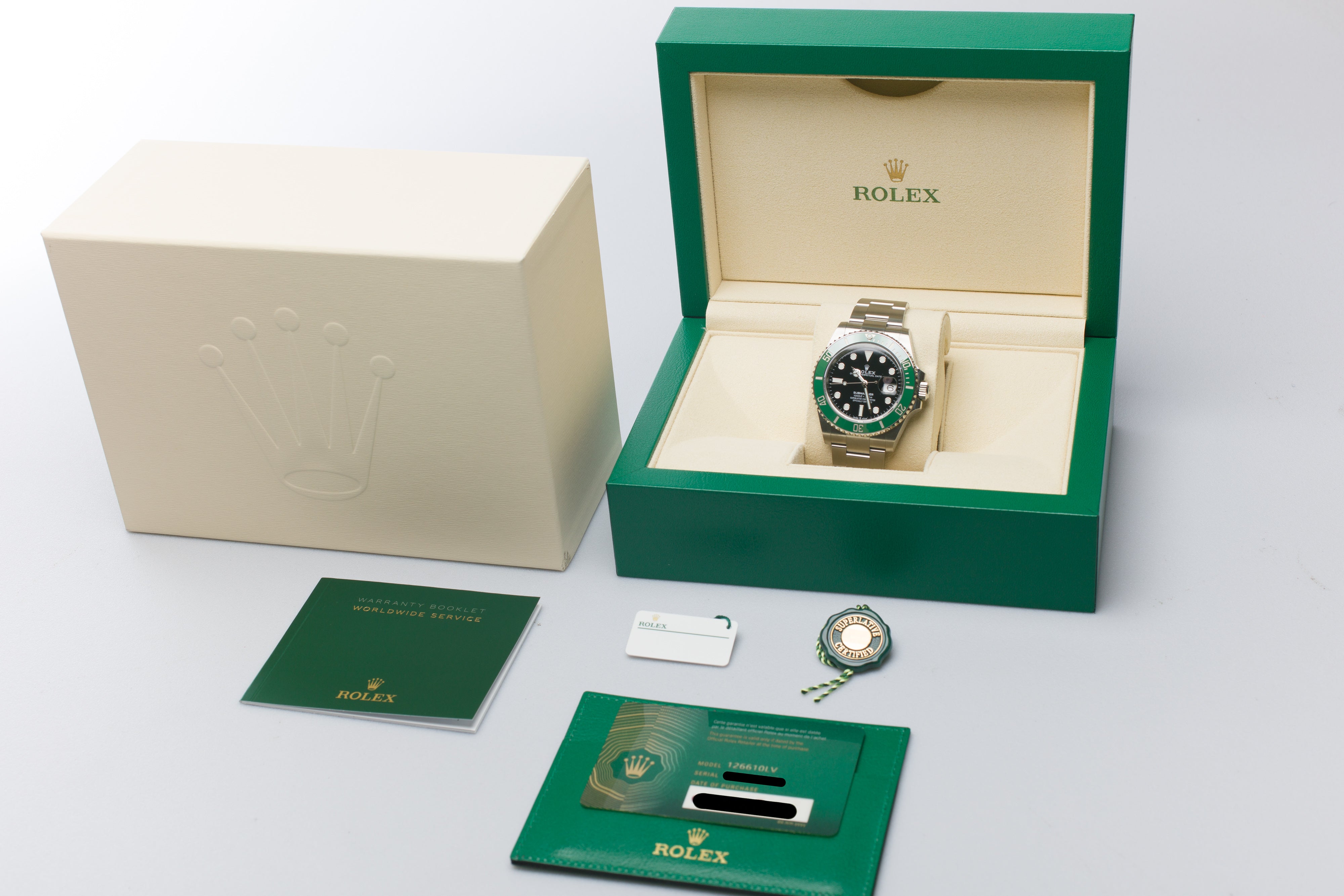 HQ Milton - 2021 Rolex Submariner 126610LV Green Bezel 