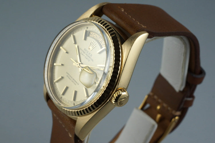 1973 Rolex YG Day-Date 1803 with Champagne Dial