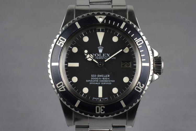 1978 Rolex Sea Dweller Ref: 1665 Mark I ‘Great White’ Dial with Box and Papers