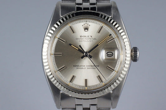 1972 Rolex Datejust 1601 Silver Dial
