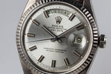 1967 Rolex WG Day-Date 1803 Silver 'Wide Boy' Dial