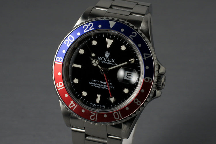 1989 Rolex GMT 16700 with Box and Papers