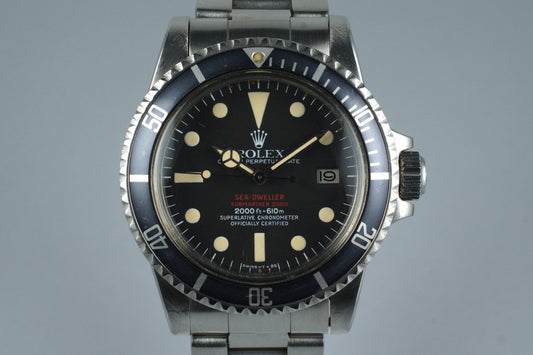 1978 Rolex Double Red Sea Dweller Mark 4 Dial 1665