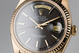 1970 Rolex 18k Day-Date 1803 with Matte Black Dial