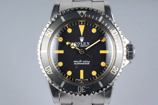 1970 Rolex Submariner 5513 Serif Dial
