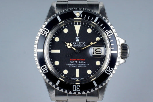 1970 Rolex Red Submariner 1680 Mark IV Dial