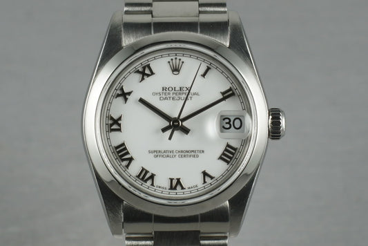 2002 Rolex Midsize Datejust 78240 Box and Papers