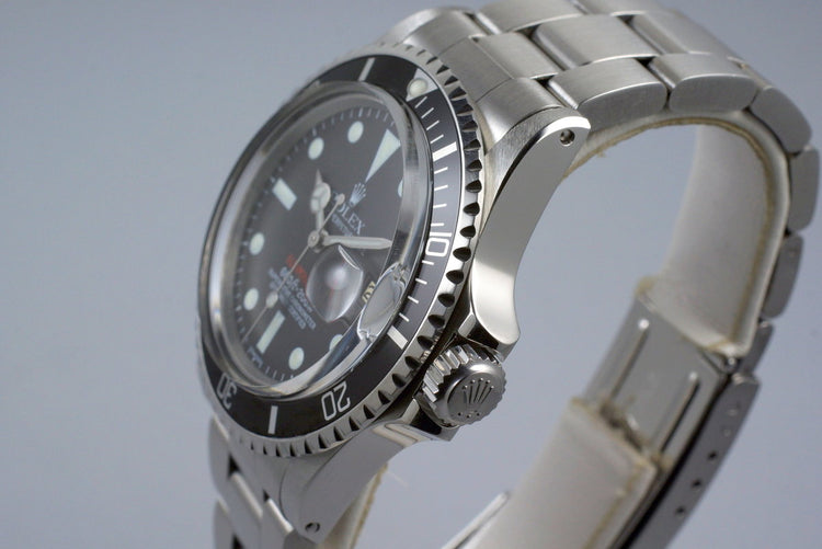 1970 Rolex Red Submariner Ref: 1680 Luminova Service Dial