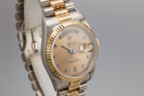 1990 Rolex Day-Date 18239 Tridor President with Salmon Diamond Dial with Papers