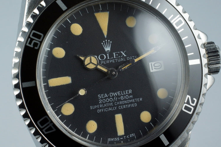 1978 Rolex Sea Dweller 1665 Mark I Dial