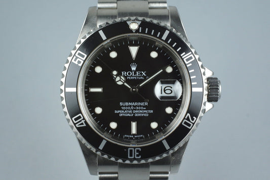 2007 Rolex Submariner 16610 with Box and Papers