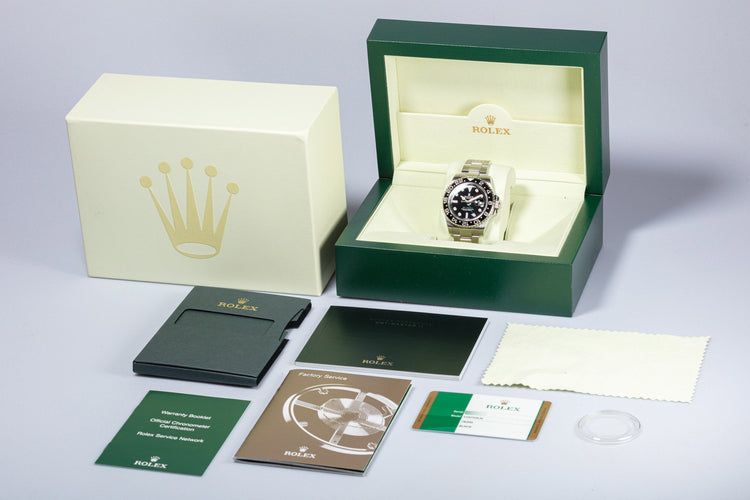 2014 Rolex GMT-Master II 116710LN Black Bezel with Box & Card