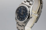 1999 Rolex DateJust 16200 Blue Roman Numeral Dial with Service Papers