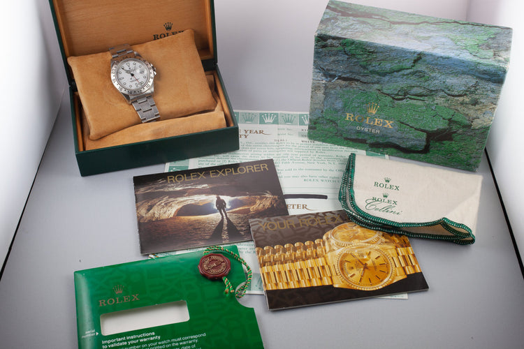 1998 Rolex Explorer II 16570 White Dial with Box and Papers
