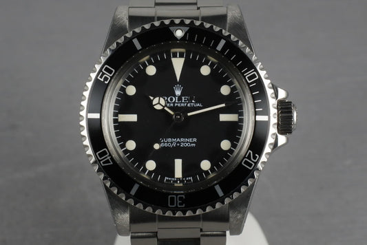 1984 Rolex Submariner 5513 with Maxi Mark V Dial with Papers