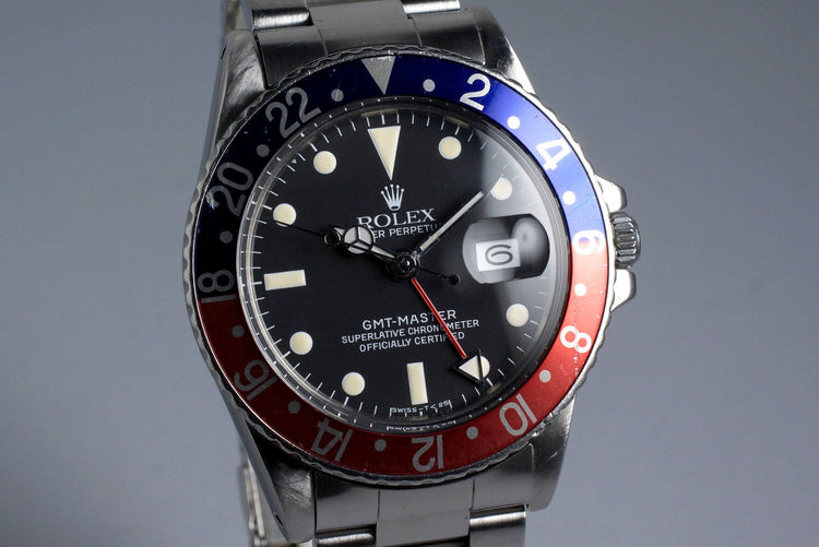 1978 Rolex GMT 1675 Tritium Service Dial