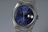 1978 Rolex OysterQuartz Datejust 17000 Early Blue Non-COSC Dial